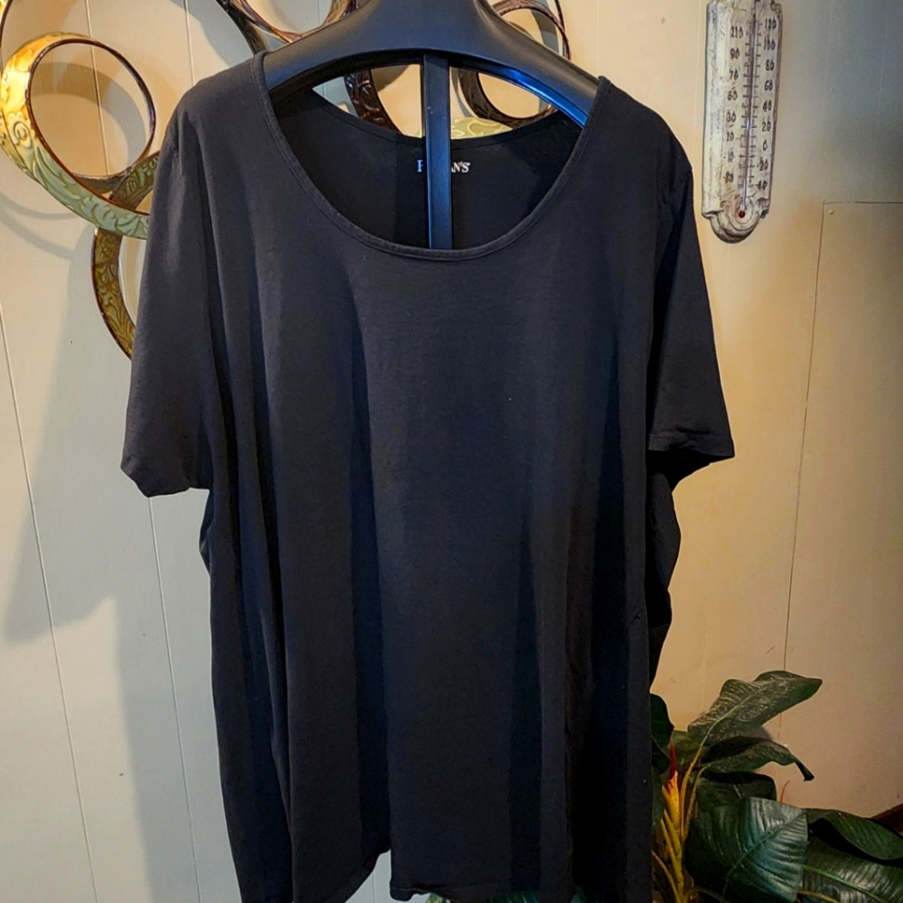 ROAMAN'S Black Short Sleeve Top